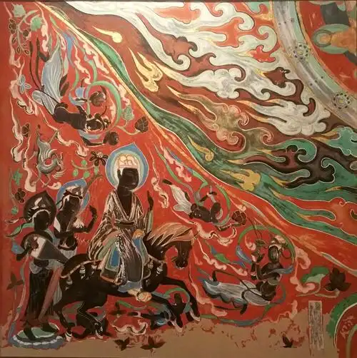 莫高窟397窟,夜半逾城.