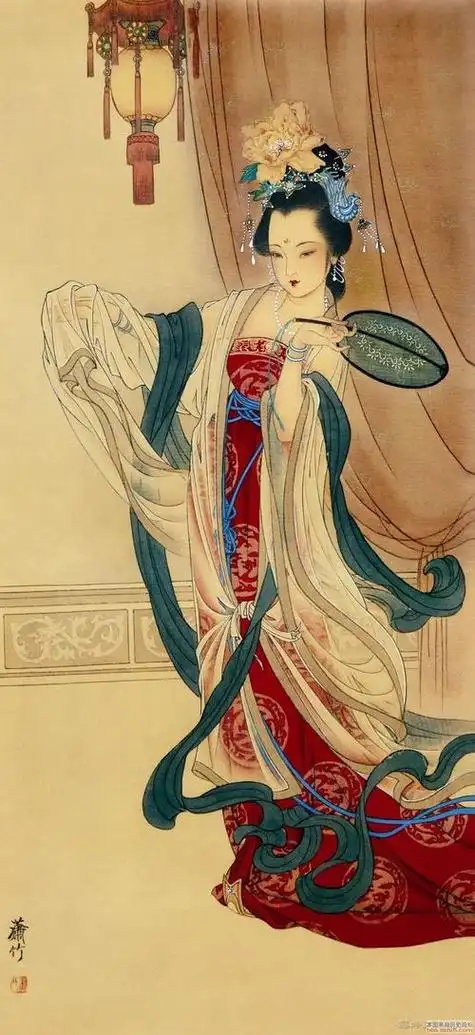 工笔画仕女图工笔画仕女图图片大全