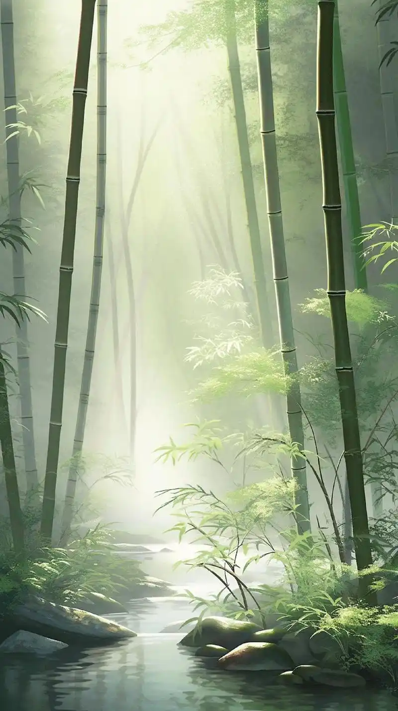 唯美中国风壁纸·竹色溪下绿,荷花镜里香 ～#古风 #国风 # - 抖音