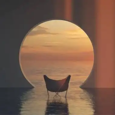 窗外唯美意境图片头像江畔秋时月