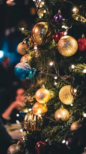 西方圣诞节的圣诞树