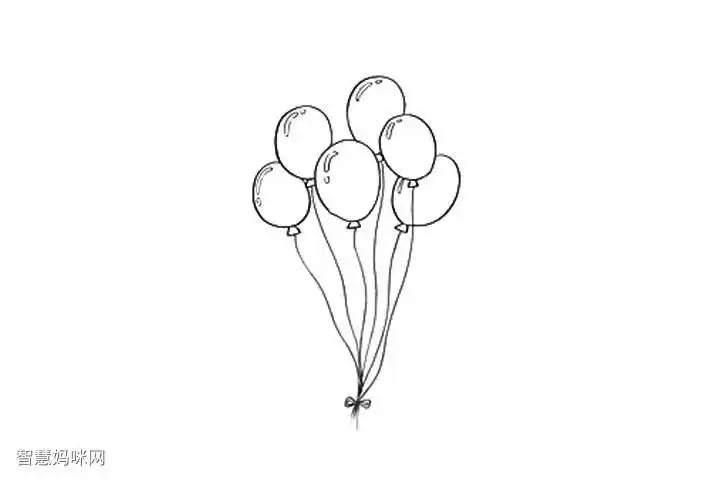 气球怎么画漂亮简单