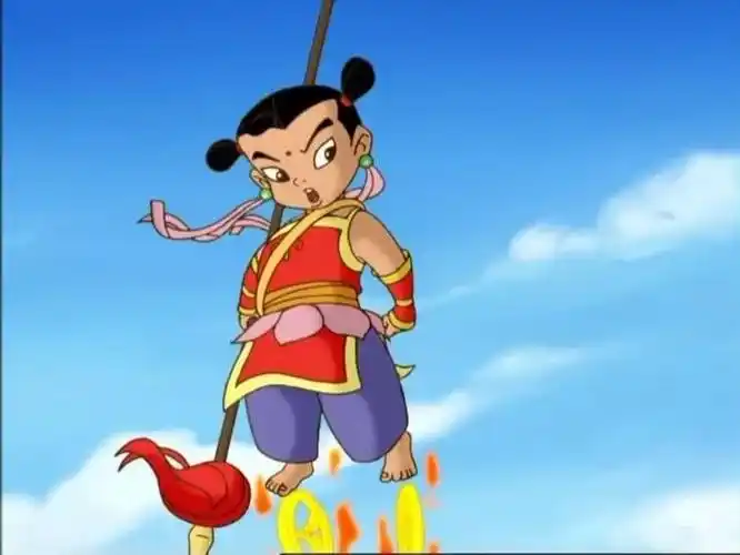 商朝—《哪吒传奇》团团进入了漫画的世界说罢,只见天空,风云骤变去