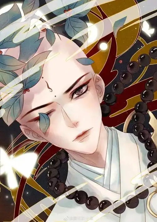 古风和尚插画 | 花开生两面,人生佛魔间