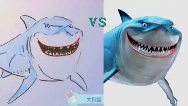 饥饿鲨世界大白鲨怎么画简笔画