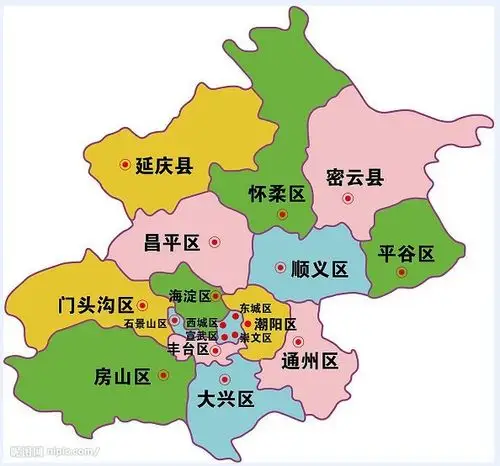 北京各区.
