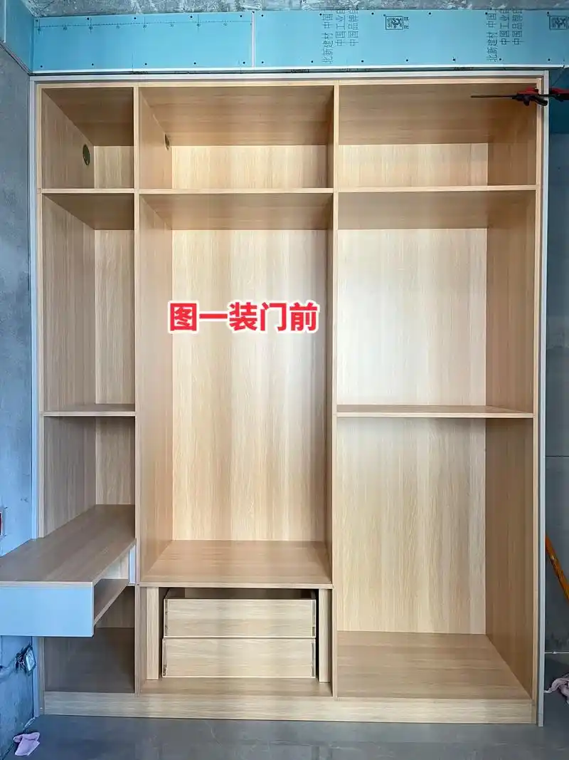 2023最流行超实用的 四款平开门衣柜内部格局图及完工效果图 - 抖音