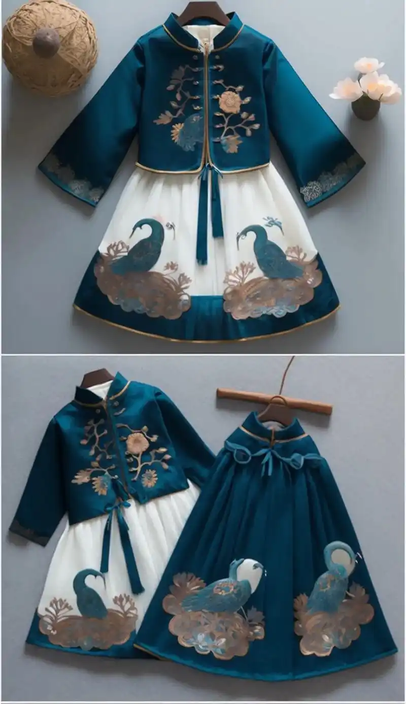 国潮服装——小公主踏春服#汉服 #汉元素 #古风 #传统文化 - 抖音