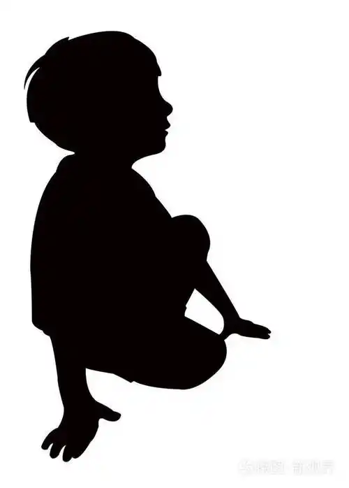 一个儿童身体剪影