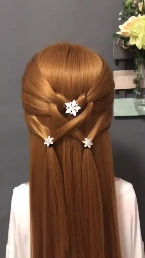 新年这样扎仙美温婉可爱披肩发型