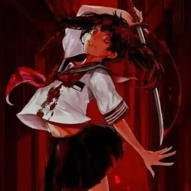 自残带血的二次元头像很恐怖