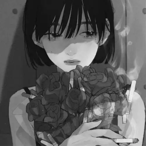 寂寞孤独伤感黑白头像图片