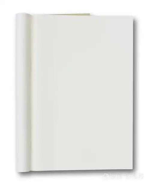 已打开的书与孤立在白色背景的空白页