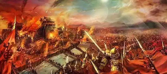 古代战争场景图片