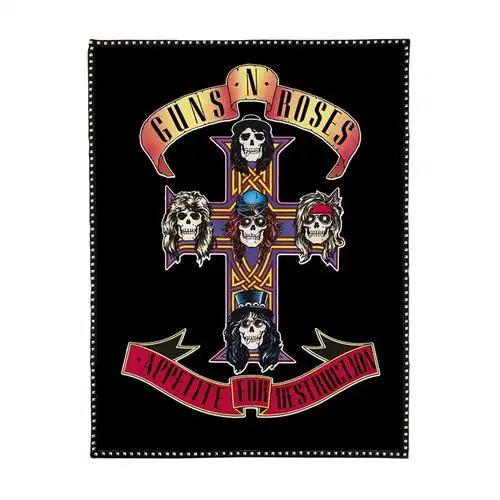 定制枪花摇滚乐队酒吧琴行音乐教室工作室创意铆钉壁饰