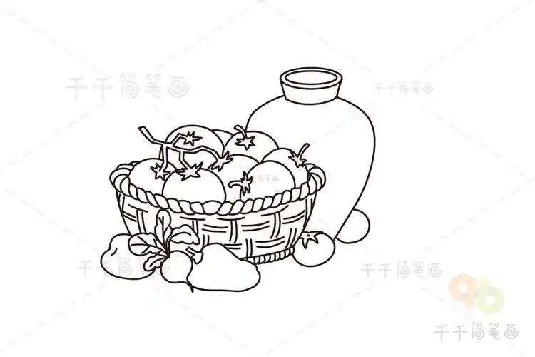 组合静物图简笔画