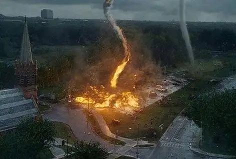 火焰龙卷风最恐怖的火焰龙卷风视频实拍