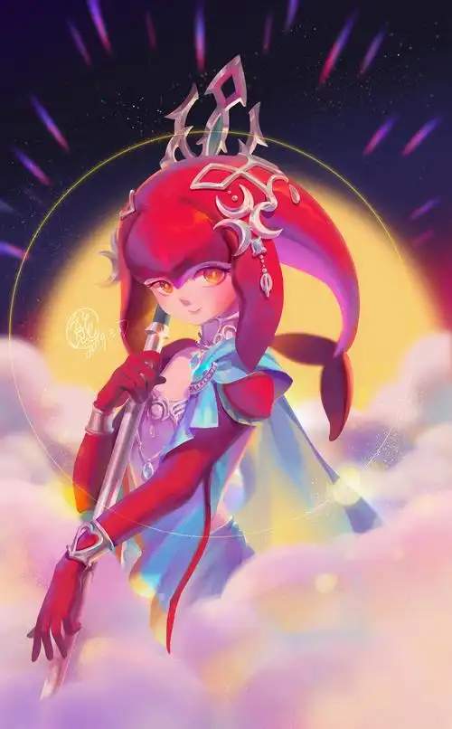 塞尔达·荒野之息·米法|插画|游戏原画|adieu_原创作品-站酷zcool