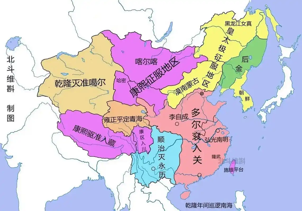 其实我们可以反问,如果清朝没有死磕准噶尔,中华秋海棠版图又该何去何