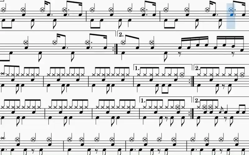 都选c架子鼓谱 完整版