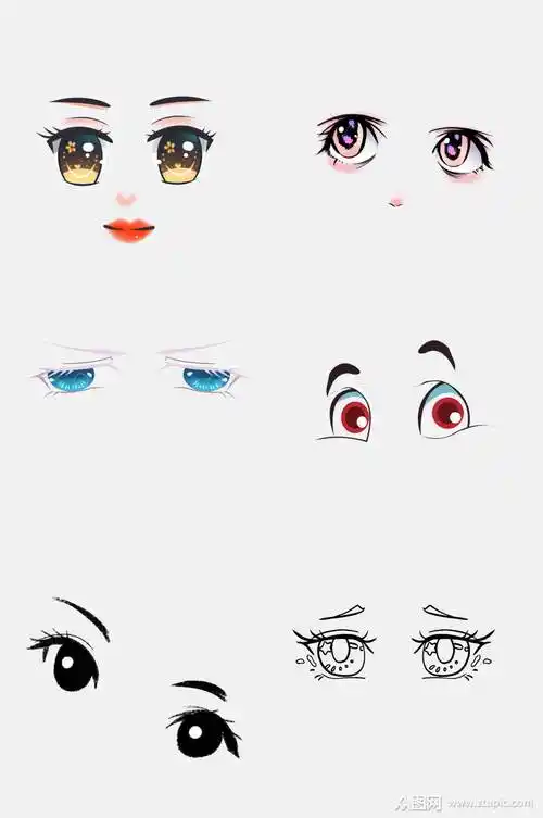 简洁可爱卡通眼睛免抠元素模板下载-编号2860302-众图网