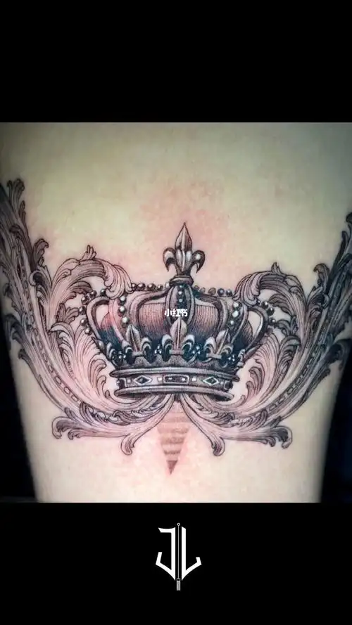 皇冠纹身单针纹身