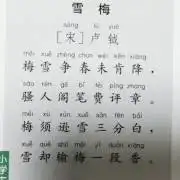 雪梅61(宋) 卢钺yue`易宝天地于 2021年8月17日 21:40_儿童古诗朗诵