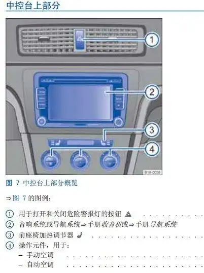 大众朗行中控台按钮图解,朗行中控使用说明