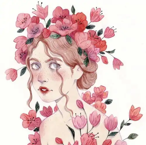 森系女生头像 ——来自liyadraws的作品