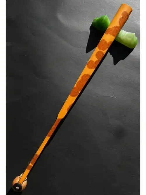 什么叫真正的红湘妃竹折扇花纹清晰底色干净