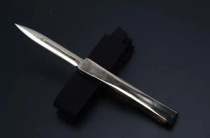 microtech微技术复仇女神金色直跳刀