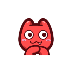魔鬼猫动态表情-小红脸系列
