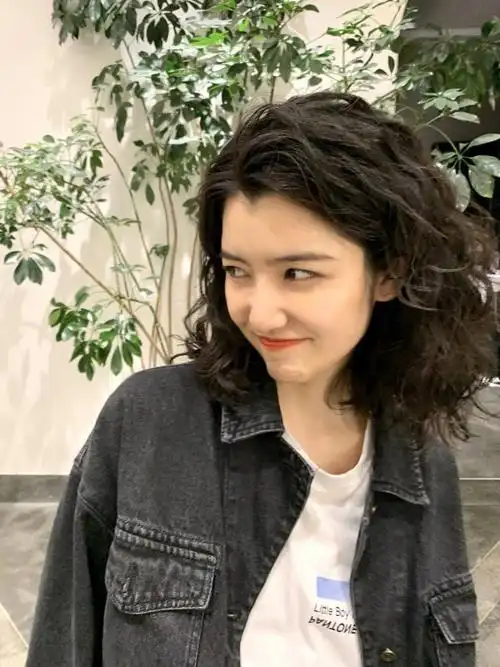 中发羊毛卷蛋卷头大圆脸适合发型细软发