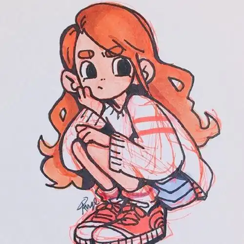 搞怪女头像卡通