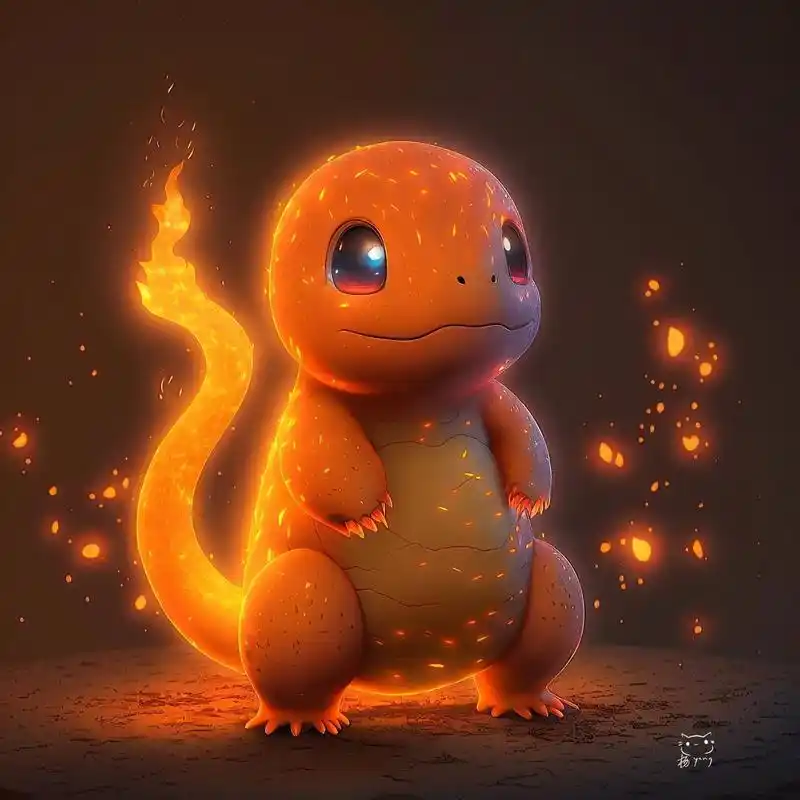会发光的小火龙 一组可爱发光渲染的小火龙壁纸 这次吸取上次各位老哥