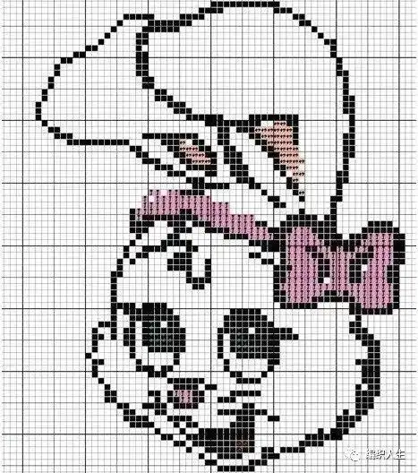 千姿百态的超可爱简单兔子图案儿童毛衣图解来咯|围巾|包包|编织_网易