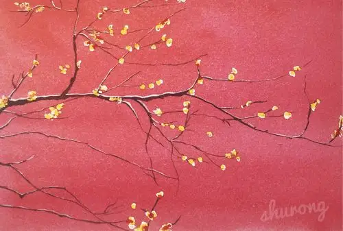 水彩手绘,春天来了