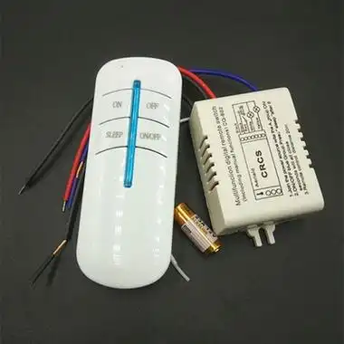 单控模块吸顶灯换气扇遥控器穿墙平板无线开关220v遥控开关