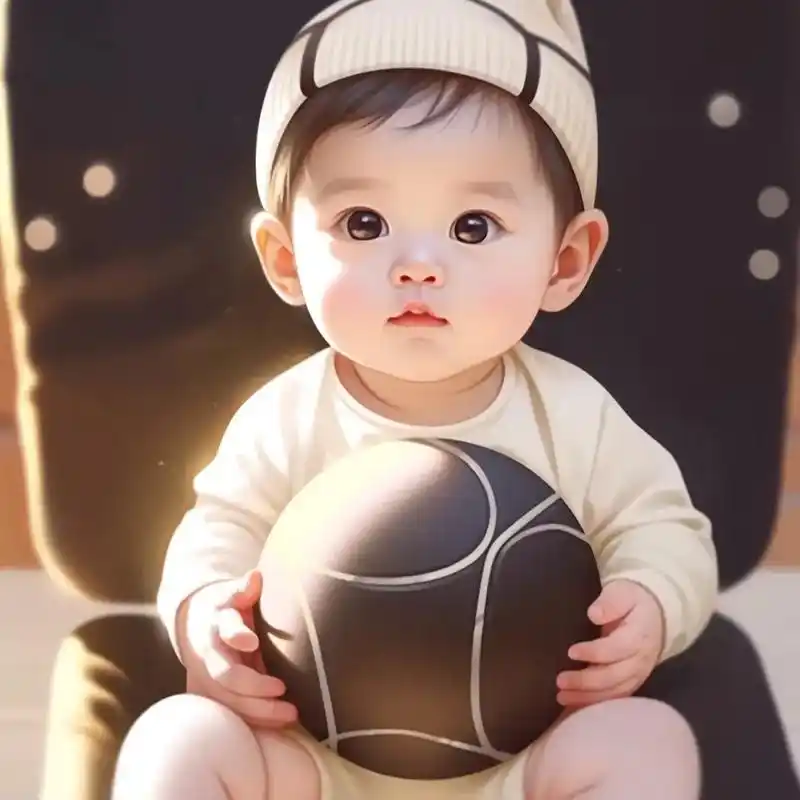 大眼男宝宝,可爱幼崽头像.