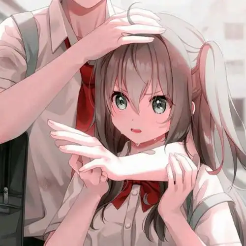 情头,一男一女,动漫