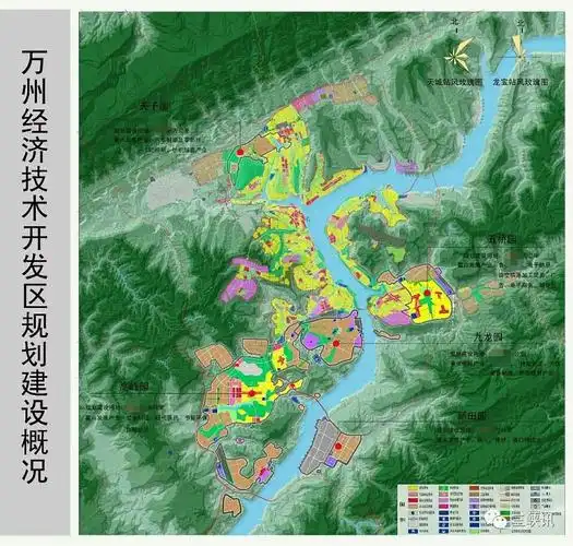 万州经开区规划用地面积约73.27平方公里,其中建设用地面积59.
