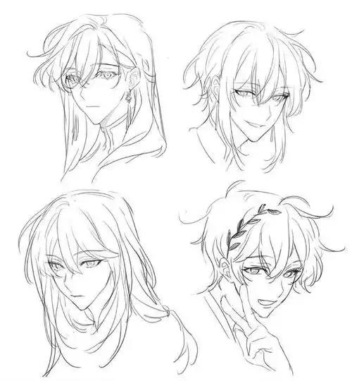 「绘画素材」漂亮的二次元头像怎么画?码住这头像素材,肝起来!