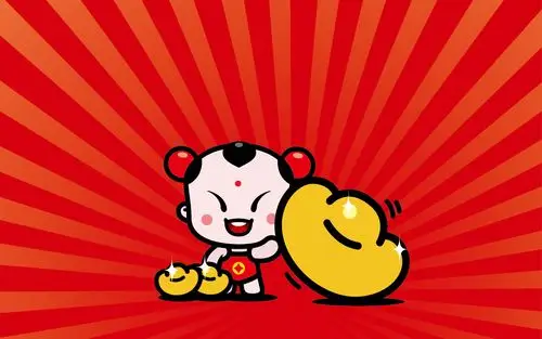 招财童子壁纸图片