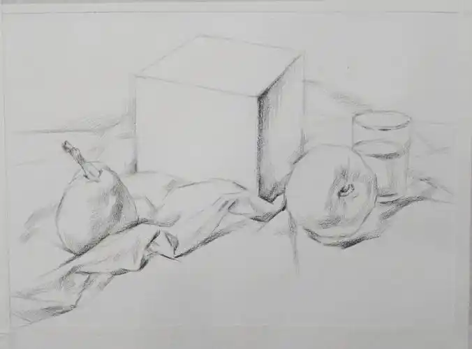 素描静物步骤静物组合