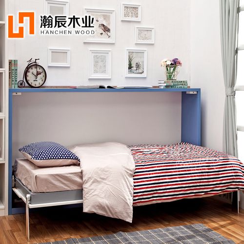 瀚辰木业小户型壁床侧翻隐形床折叠床墨菲床多功能隐藏式床翻板床