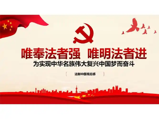 2017法治中国观后感学习培训课件ppt