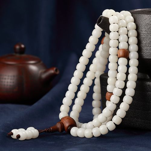 兴颖六道木款白菩提根手串108颗 菩提子佛珠男女手链轻奢网红 9*7mm