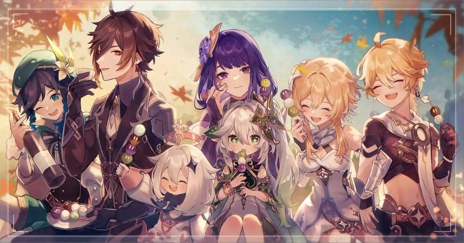 看着真像全家福[吃鲸][吃鲸][吃鲸]#原神# #二次元