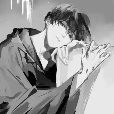 黑白动漫男头ins高级感104张_男生动漫头像_头像屋