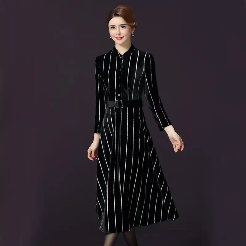 喜欢高端大码连衣裙秋冬中长款的还喜欢